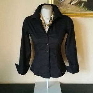 Black Classic blouse  Size S